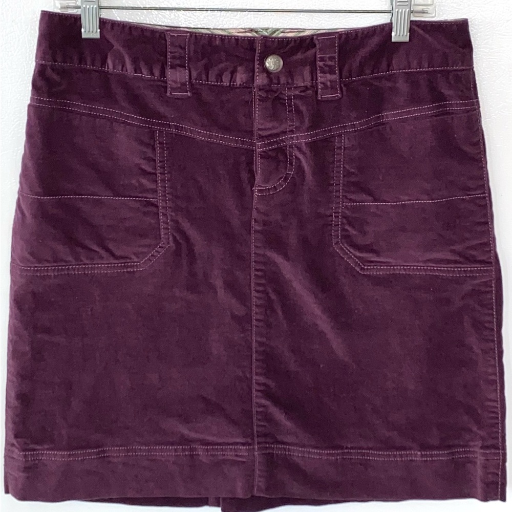 Athleta Purple Velvet Skirt Sz 6 Excellent Condition